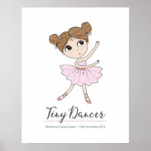 Tiny Dancer ballerina personlig print Poster