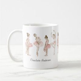 Tiny Dancer Ballerina Pink Girls Birthday Kaffemugg