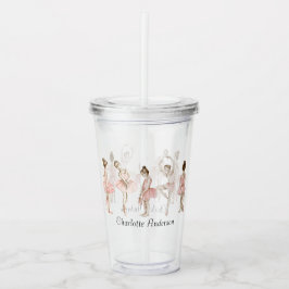 Tiny Dancer Ballerina Pink Girls Birthday Take Away Mugg