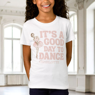 Tiny Dancer Ballerina Rosa Flickor Födelsedag T Shirt