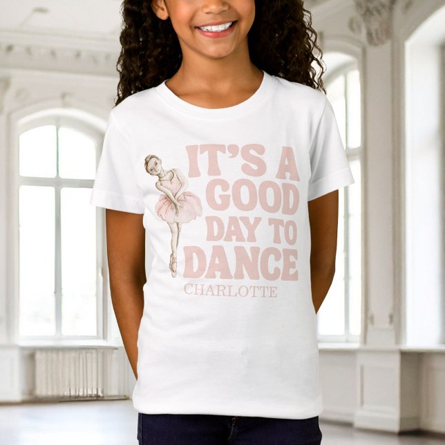 Tiny Dancer Ballerina Rosa Flickor Födelsedag T Shirt (Skapare uppladdad)