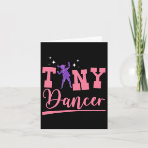 Tiny Dancer Cute Dance Kids Dancing Workout Practi Kort