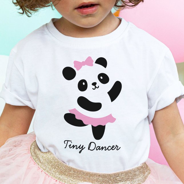 Tiny Dancer Dancing Panda Ballerina T-Shirt (Skapare uppladdad)