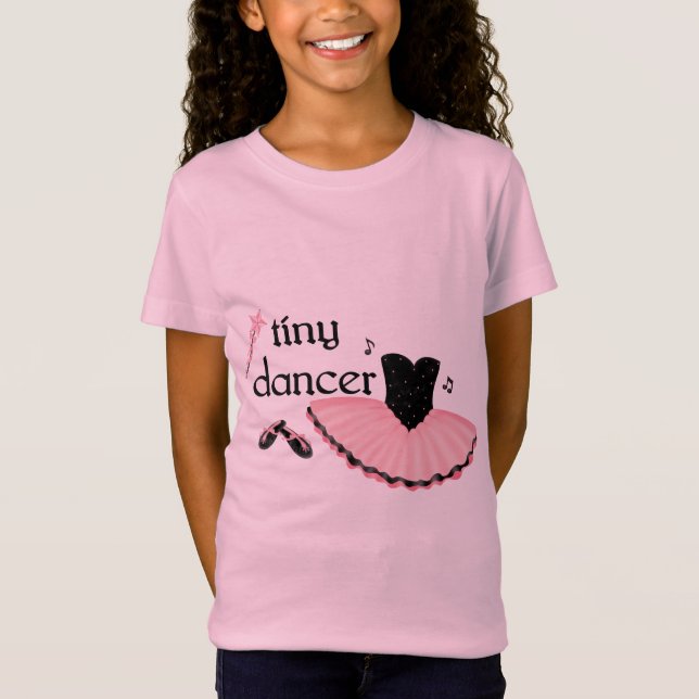 Tiny Dancer Girl's Babydoll Tshirt T-shirt (Framsida)