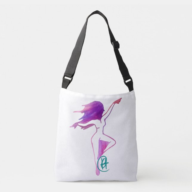 Tiny Dancer Watercolor Art Crossbody Bag Axelväska (Framsida)