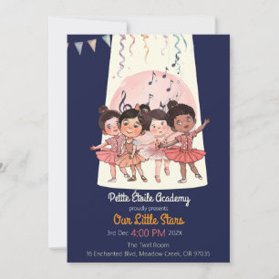 Tiny Dancers Rektal Inbjudan – Anpassad Studio