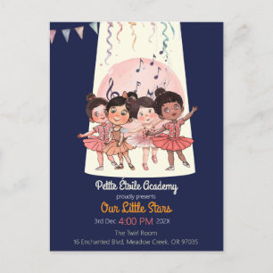 Tiny Dancers Rektal Inbjudan – Anpassad Studio
