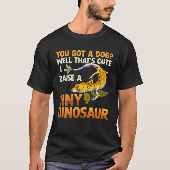 Tiny Dinosaur Cute Lizard Reptile Gecko Älskare Ki T Shirt (Framsida)