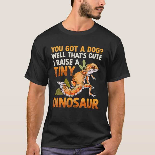 Tiny Dinosaur Cute Lizard Reptile Leopard Gecko Ki T Shirt (Framsida)