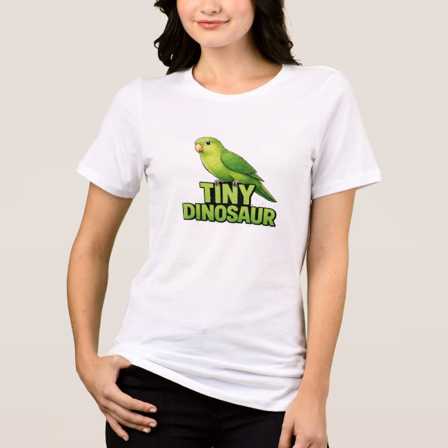 Tiny Dinosaur Parrotlet T Shirt (Framsida)