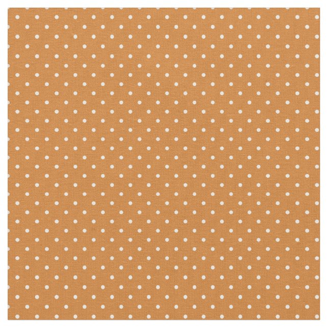 Tiny Dots bränd Orange Tyg (Närbild)