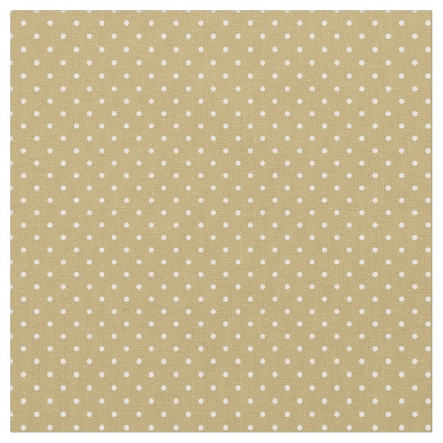 Tiny Dots guld Tyg (Närbild)