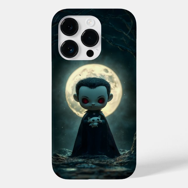 Tiny Dracula Halloween iphone case (Baksida)