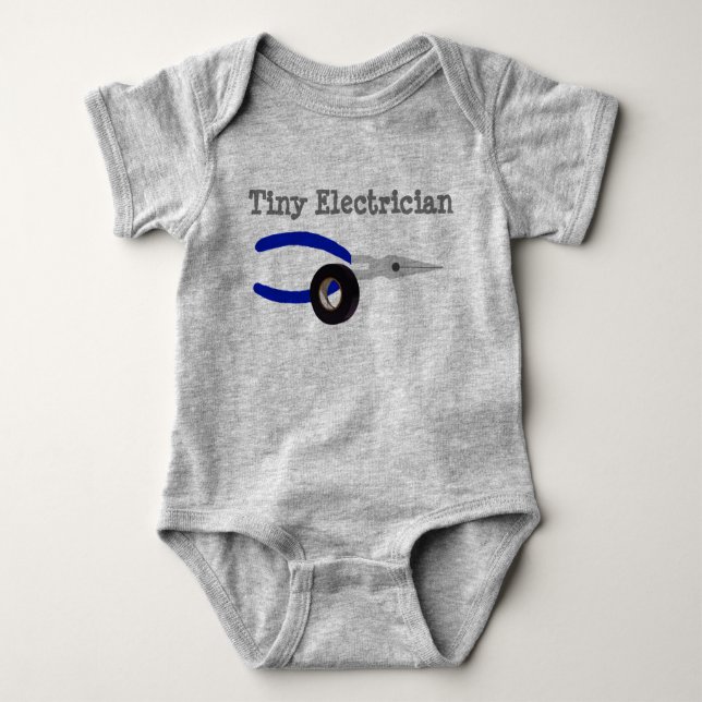 Tiny Electrician Bodykostym T Shirt (Framsida)