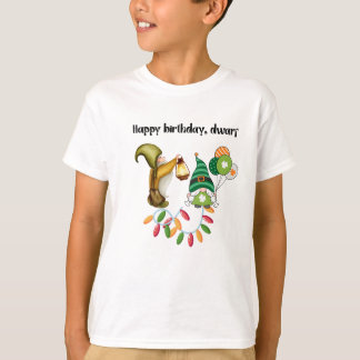  Tiny Elf’s Birthday Joy in Magical Colors T Shirt