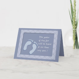 Tiny Feet Blue Meddelande