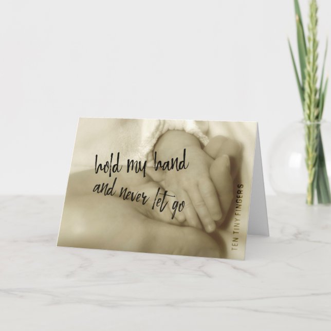 TINY FINGER Greeting Card Tack Kort (Framsida)