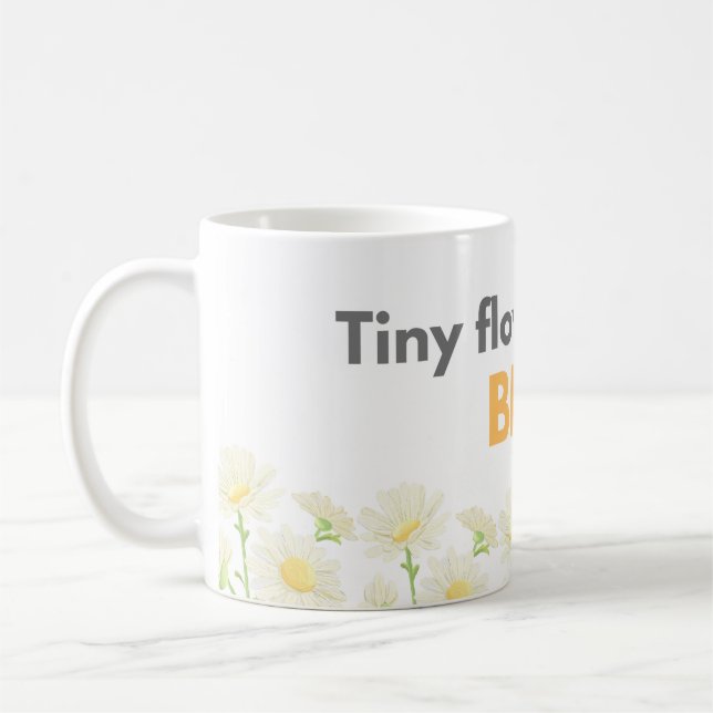 Tiny Flower Big Joy Daisy Mug Kaffemugg (Vänster)