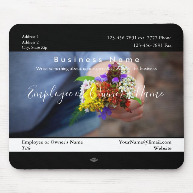 Tiny Flower Bouquet Gift Promo Mousepad Musmatta (Framsidan)