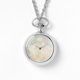 Tiny Flowers Bokeh Little Flowers Necklace Watch Armbandsur