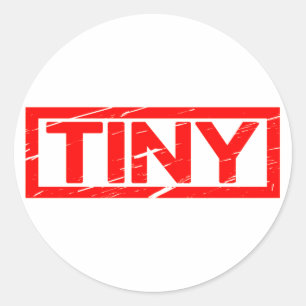 Tiny Frimärke Runt Klistermärke