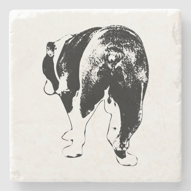 Tiny Gallery Bulldog, Winter Cheer Stenunderlägg (Framsidan)