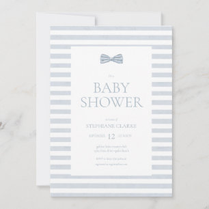 Tiny gentleman Watercolor Bow Tie Inbjudningar