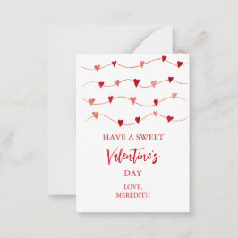 Tiny Ha en Sweet Valentine Day Kids Class Anteckningskort