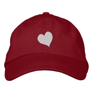 Tiny Heart Embroized Hat Broderad Keps