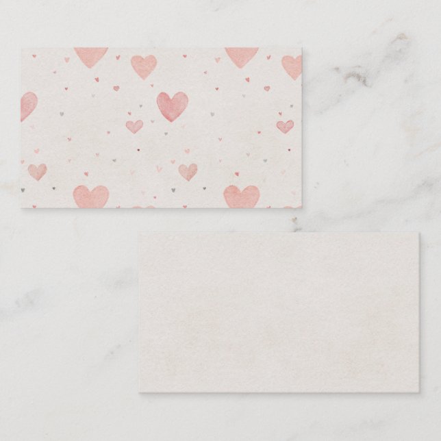 Tiny Hearts Inhägnadskort Tilläggskort (Fram/baksida)