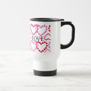 Tiny Hearts Rosa Red KÄRLEK Resemugg