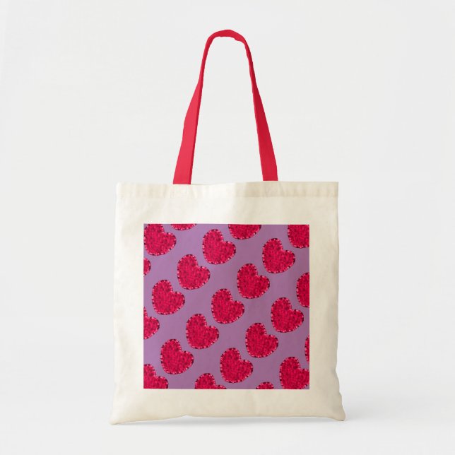 Tiny Hearts Tote Bag Tygkasse (Framsidan)