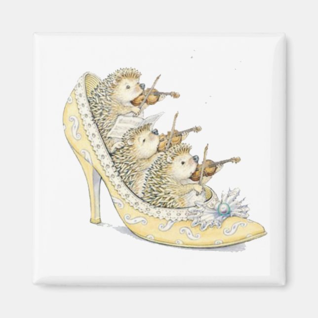 Tiny Hedgehog Orchestra Magnet (Framsidan)