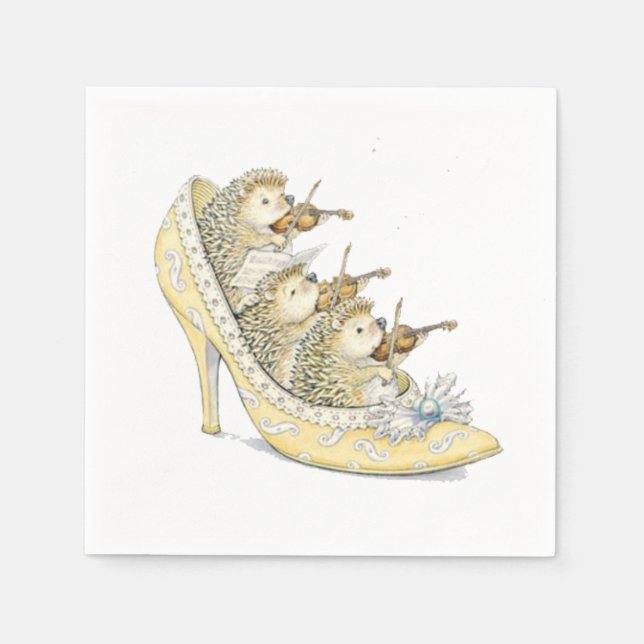 Tiny Hedgehog Orchestra Pappersservett (Framsidan)