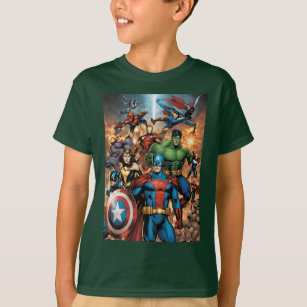 "Tiny Heroes, Big Äventyr: Marvel Mayhem för Ki T Shirt