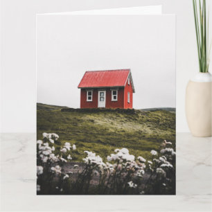 TINY HOUSE AV GRID BIRTHDAY CARD KORT