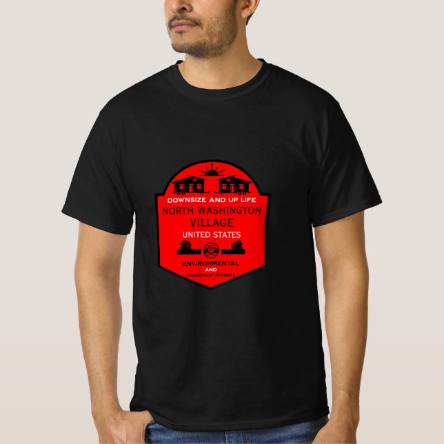 Tiny House Communities Editable T Shirt (Framsida)