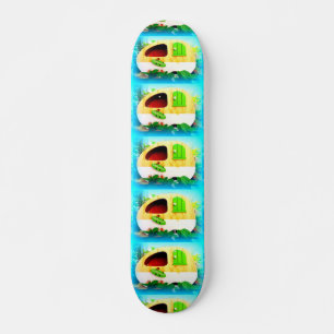 Tiny house gypsy caravan mini skateboard bräda 18,5 cm
