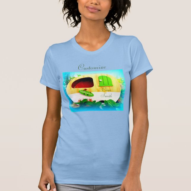 Tiny house gypsy caravan t shirt (Framsida)