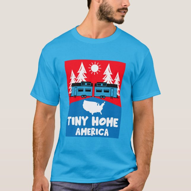 Tiny House Home America T Shirt (Framsida)