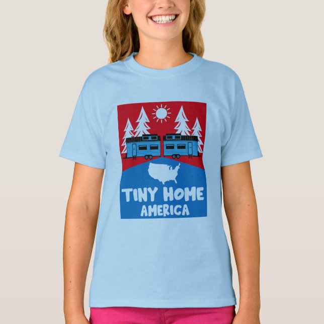 Tiny House Home America T Shirt (Framsida)