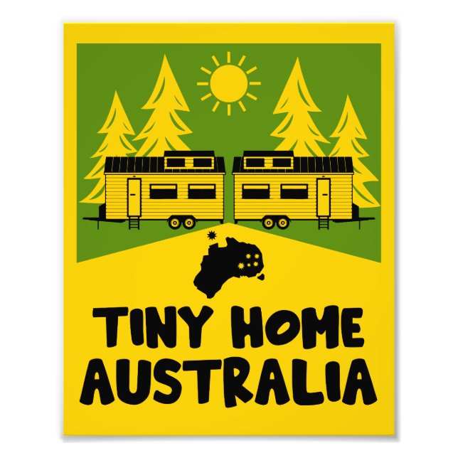 Tiny House Home Australien Fototryck (Framsidan)