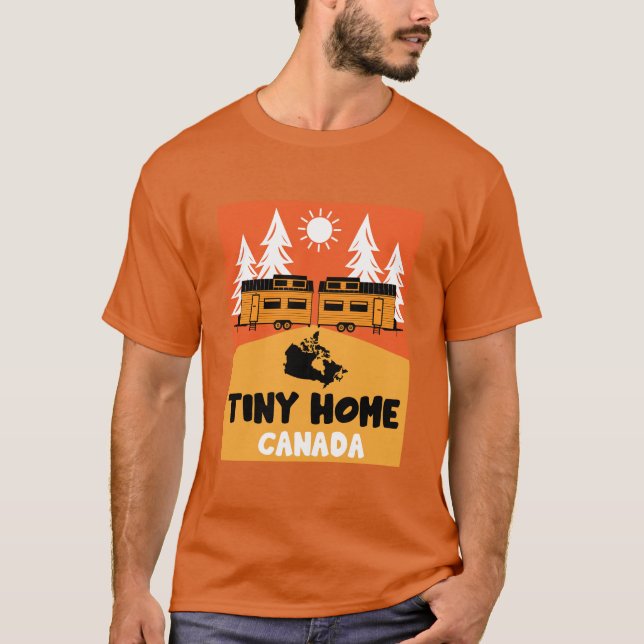 Tiny House Home Kanada T Shirt (Framsida)