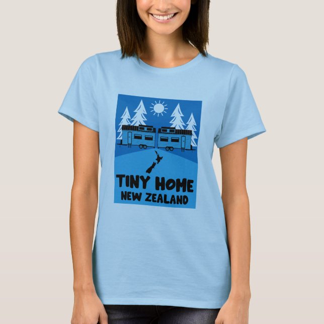Tiny House Home Nya Zeeland T Shirt (Framsida)