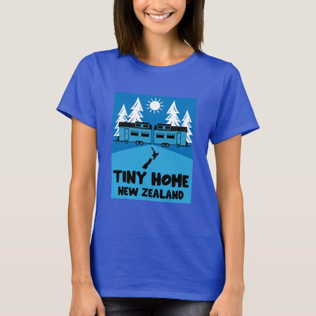 Tiny House Home Nya Zeeland T Shirt (Framsida)