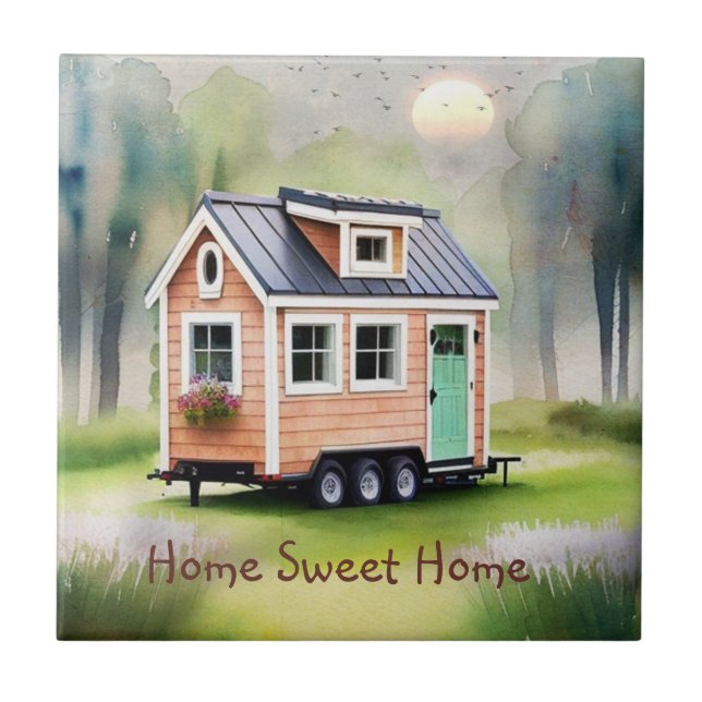 Tiny House Houseuppvärmning Kakelplatta (Framsidan)