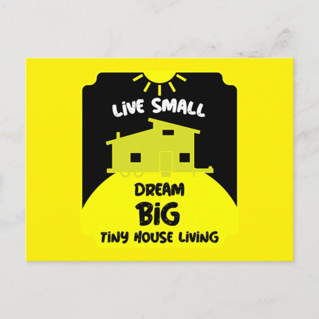 Tiny House Living - Små hus   Vykort (Framsida)