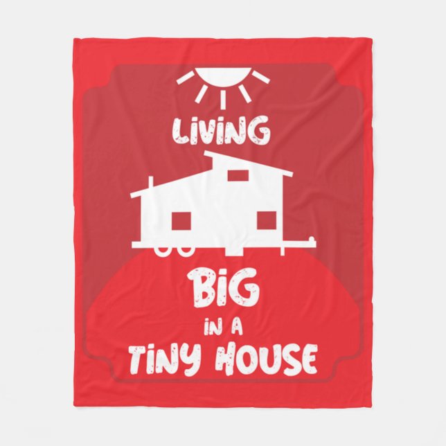 Tiny House Living - Tiny Homes Fleecefilt (Framsidan)