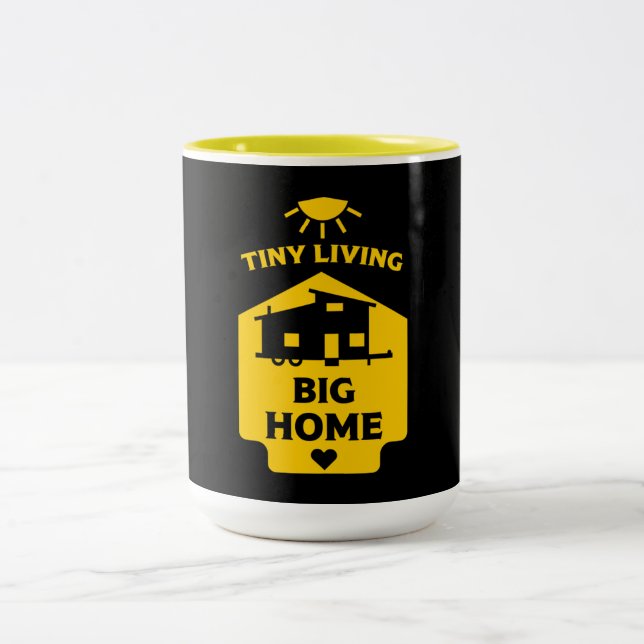 Tiny House Living - Tiny Homes Två-Tonad Mugg (Center)
