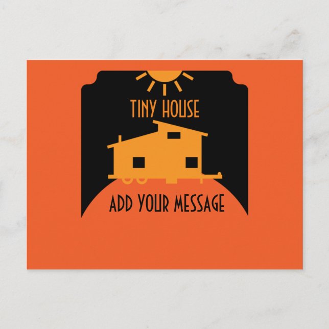 Tiny House Living - Tiny House Nation   Dörrmatta Vykort (Framsida)